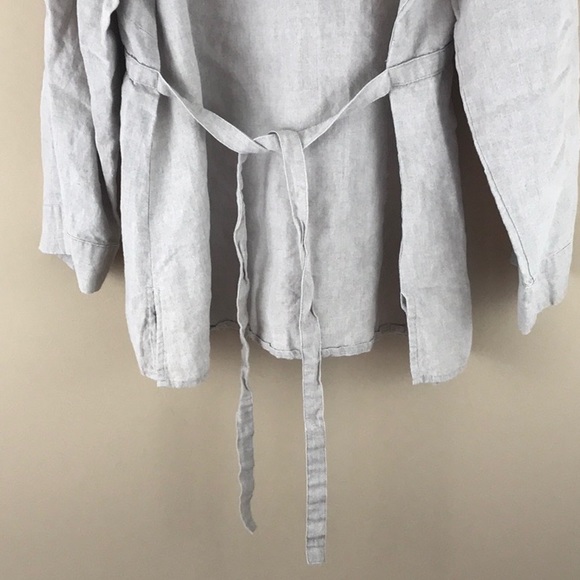 Carole Little linen embroidered blouse Sz XL - Picture 8 of 8